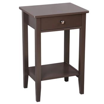 Two-layer Bedside Table Coffee Table with Drawer Coffee