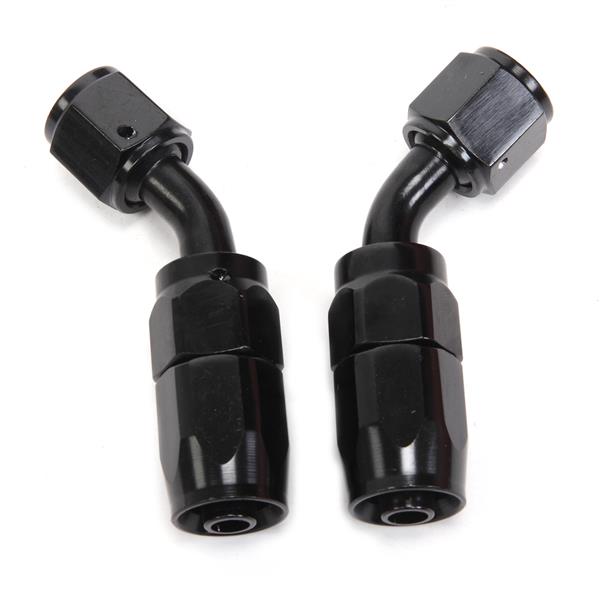 6AN 16 Foot Universal Black Fuel Pipe   10 Black Connectors