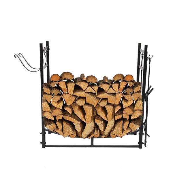 36" Firewood Holder With Tools