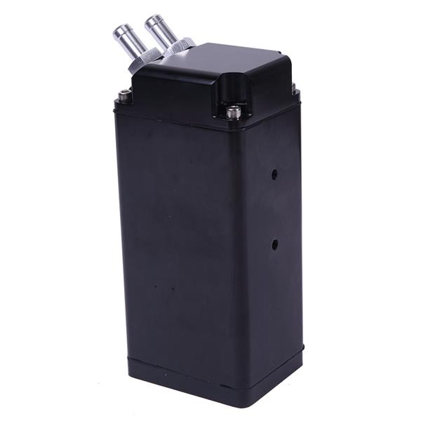 750ml Cylinder Aluminum Square Engine Oil Catch Can Tank Black