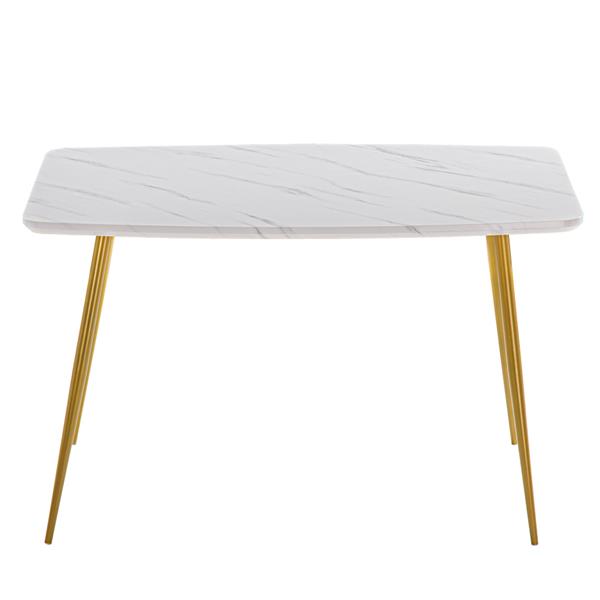 Marble Dining Table [120x74x76cm] White