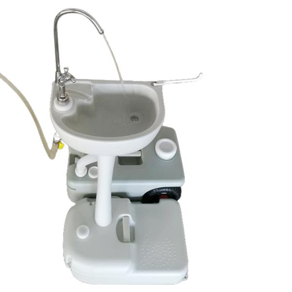 CHH-7701C Portable Removable Outdoor Wash Basin with Faucet & Garden Pipe Joint White