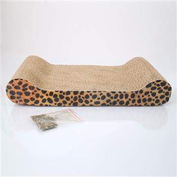 Harden Corrugated Paper Pet Cat Toy Cat Sofa Flat Claws Grinding Board with Catnip (Small Size) Eart