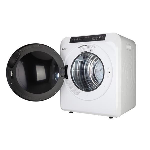 GDZ60-618E Upgraded LCD Screen   Ultraviolet Sterilization Household Dryer 6kg Drum Dryer   2 Pieces Of Filter Cotton-White