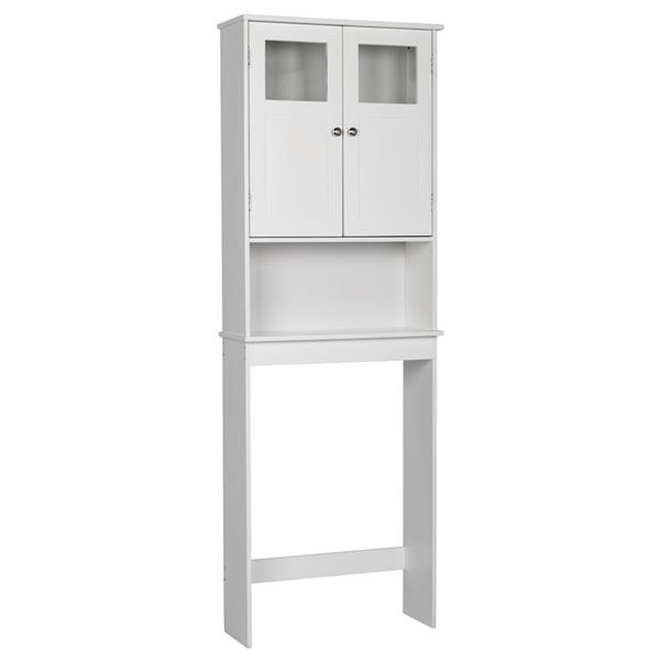 Double Doors Bathroom Cabinet White