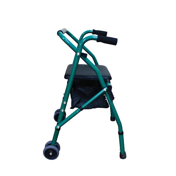 With Seat Iron Pipe Walker 4201 Green