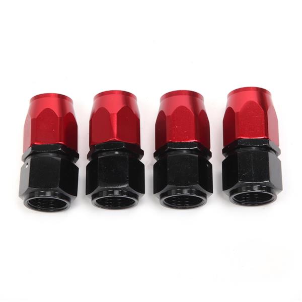 8AN 20-Foot Universal Black Fuel Pipe   10 Red and Black Connectors