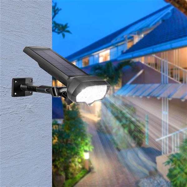 17LED (16 White Light and 1 Red Light) Solar Adjustable PIR (Automatic Human Body Induction) Outdoor Waterproof Wall Lamp / Lighting ZC001300 Actual Power: 6W Lumen: 600LM Solar Panel: 5.5V Polysilico