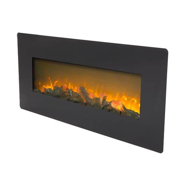 SF310-42AX 42 Inch 1400W Wall Hanging / Fireplace Single Color / Fake Wood / Heating Wire / With Small Remote Control Black