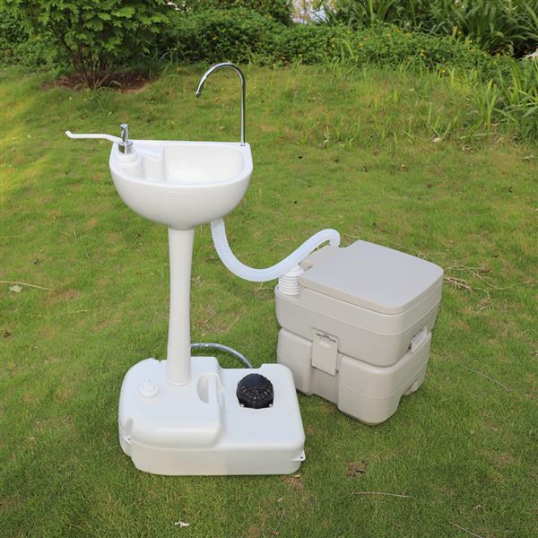 CHH-7701 1020T Portable Removable Outdoor Hand Sink with Portable Toilet