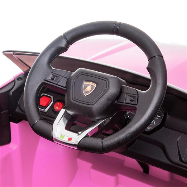 Small Lamborghini LZ-923 Dual Drive 35W*2 Battery 12V4.5AH*1 2.4G Remote Control Pink