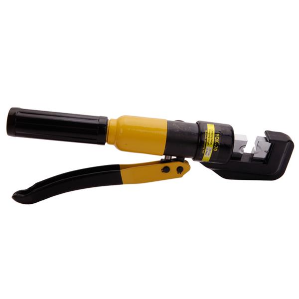 YQK-70 Domestic Use 10T Hydraulic Pliers with 9 Dies Black & Yellow