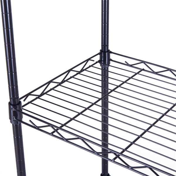 4-Tier Wire Shelving Unit Metal Storage Rack