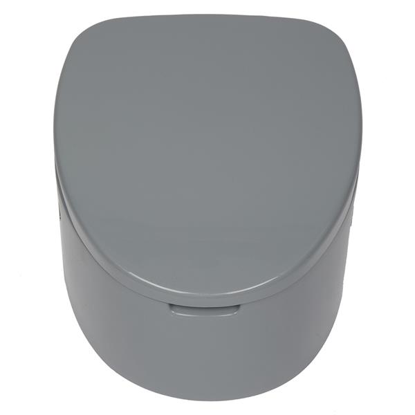 Portable Toilet with Non-slip Mat Grey