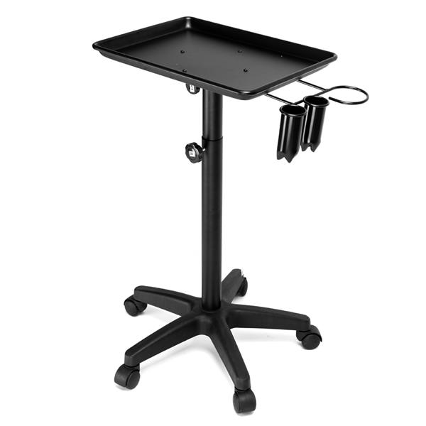 L-121B Beauty Salon Aluminum Tray Cart Black