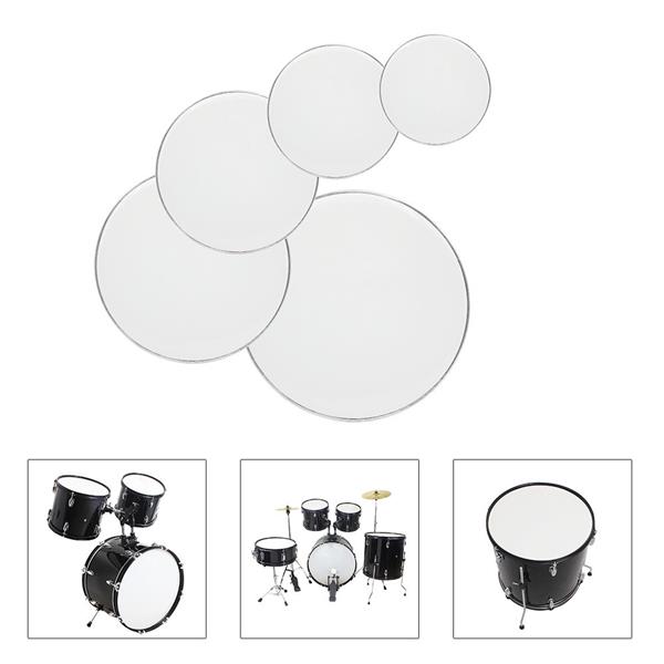 Drum Heads (22", 16", 14", 13", 12") White