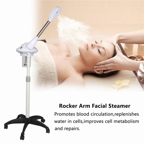 Rocker Arm Single Arm Facial Steamer Chinese Herbal Medicine Hot Facial Aroma Ozone Beauty Salon Spa Facial Atomizer   White