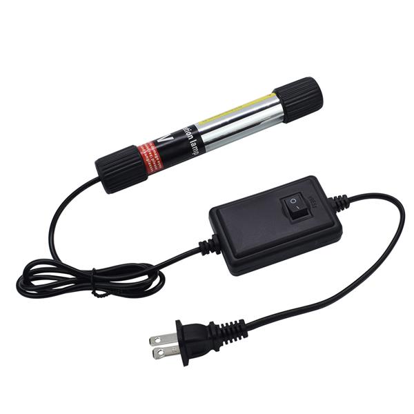 110V Portable 7W Ultraviolet UV Disinfection Lamp Power Cord Length 1.1M US Regulations Black