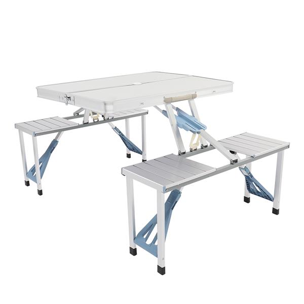 One Piece Folding Table and Chair Aluminum Alloy