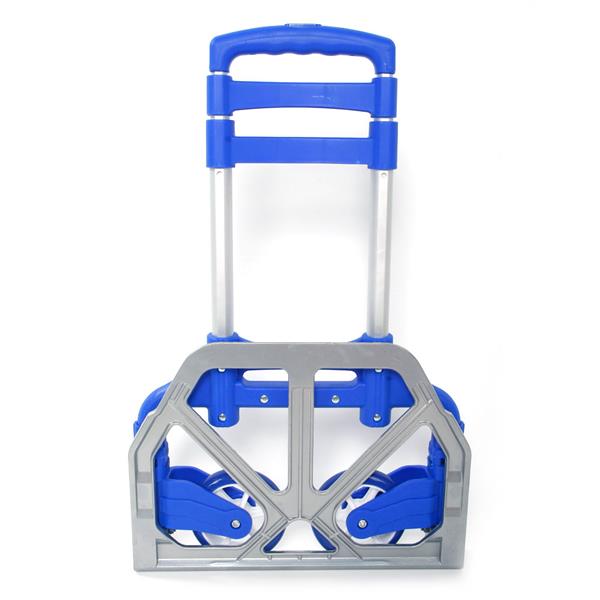 Portable Folding Collapsible Aluminum Cart Dolly Push Truck Trolley Blue 