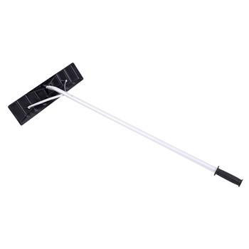 Oshion Extendable Aluminum Snow Rake, 5ft-20ft Sturdy Lightweight PP Snow Removal Tool with Wide Blade & 5-Section Tubes & TPE Anti-Skid Handle, Suitable for Clearing Roof Vehicle Snow, Wet Leaves,Dri