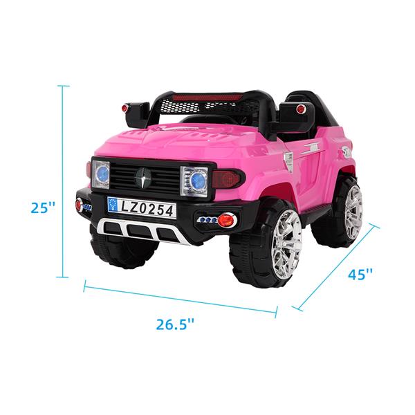 LZ-9922 Off-Road Vehicle Double Drive 35W*2 Battery 12V7AH*1 With 2.4G Remote Control Pink