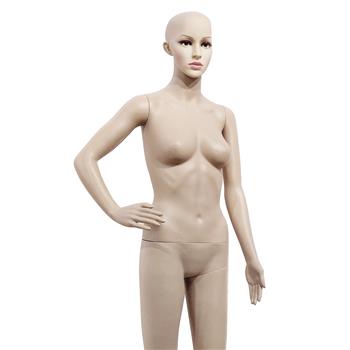 XSL13 Female Akimbo Straight Foot body model Mannequin Skin Color