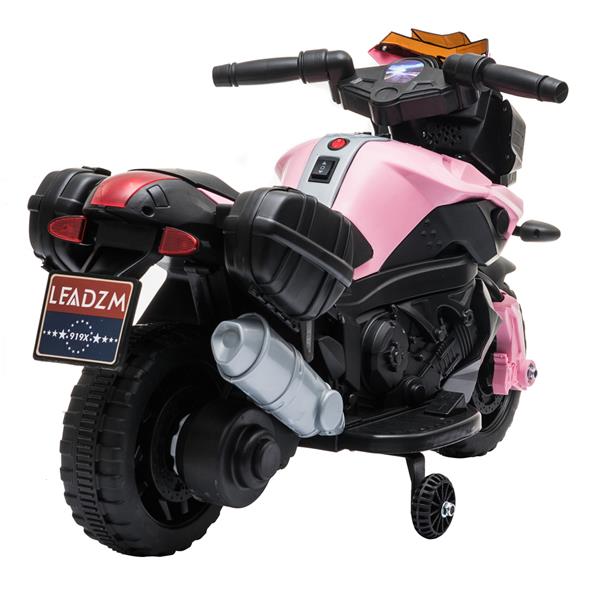 Kids Electric Motorcycle Ride-On Toy 6V Battery Powered with Music
