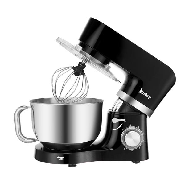 ZOKOP ZK-1503 Chef Machine 5.5L 660W Mixing Pot With Handle Black