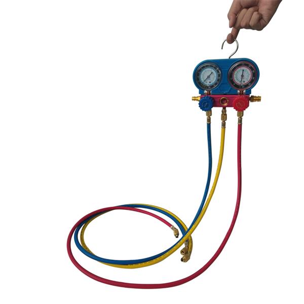 R134A Manifold Gauge Set AC A/C 5FT Colored Hose Air Conditioner