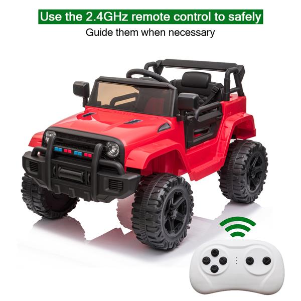 LEADZM LZ-922 Electric Car Dual Drive 35W*2 Battery 12V4.5AH*1 with 2.4G Remote Control Red