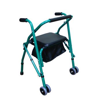 With Seat Iron Pipe Walker 4201 Green