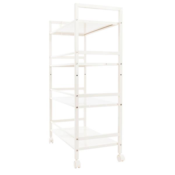 Widen 4 Tiers Multi-functional Storage Cart Ivory White