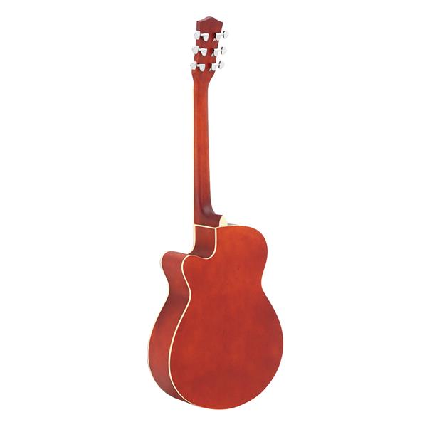 [Do Not Sell on Amazon] Glarry GT501 40 inch Spruce Front Cutaway Folk Guitar with Bag & Board & Wrench Tool Gradient Sunset(Do Not Sell on Amazon)