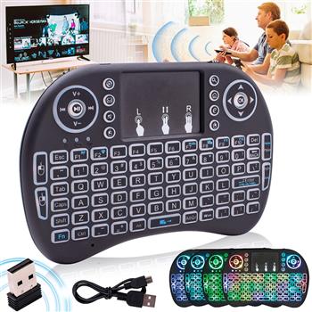 Mini i8 2.4G Air Mouse Wireless Keyboard with Touchpad Black