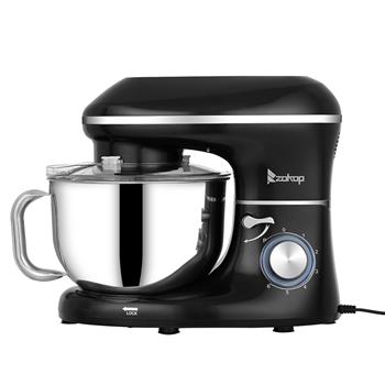 ZK-1504N 厨师机 5.5L 660W  搅拌锅带手柄 黑色 注塑