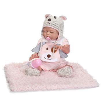 Pink Pup Fashionable Play House Toy Lovely Simulation Baby Doll with Clothes Size 20\\"