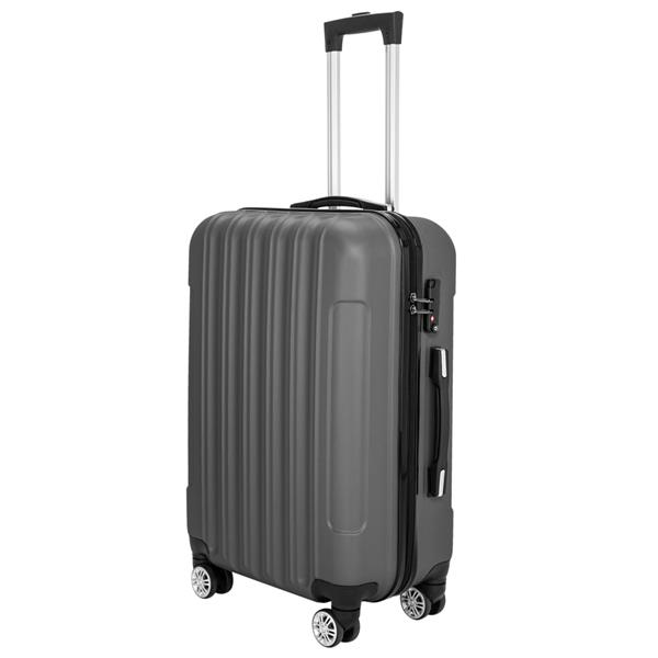 3-in-1 Multifunctional Large Capacity Traveling Storage Suitcase Luggage Set Dark Gray