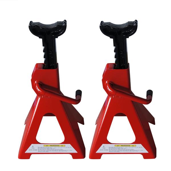 2 Tons Jack Stands Red Powder Coating