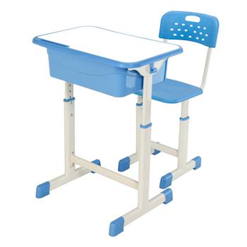 Adjustable Student Desk and Chair Kit Blue