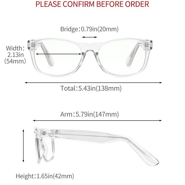 Ban on Amazon platform salesCyxus Blue Light Blocking CP Glasses for Anti Eye Strain Headache Computer Use Eyewear, Unisex (8531T34, Crystal) Block Droplets