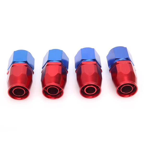 10AN 20-Foot Universal Silver Fuel Pipe   10 Red and Blue Connectors