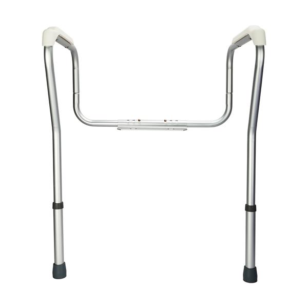 Stand Alone Toilet Safety Grab Rail Silver 