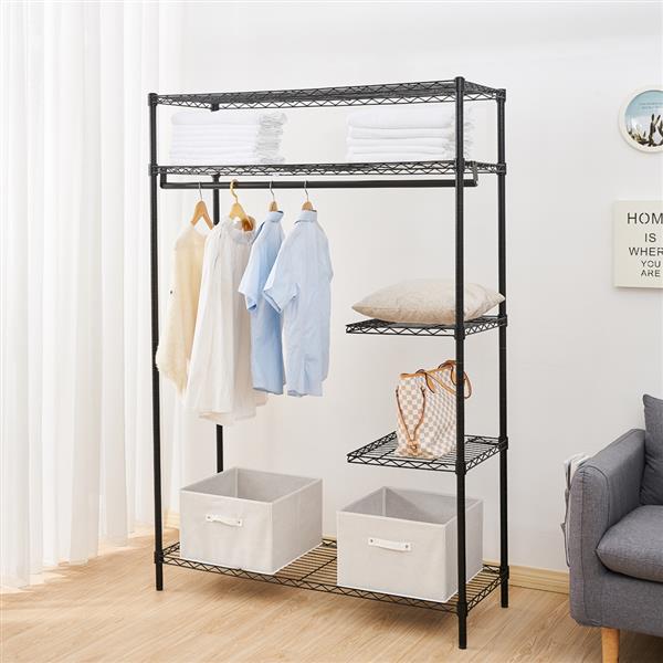 Heavy-Duty Wire Shelving Garment Rack