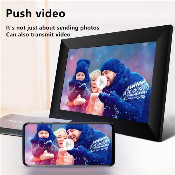10.1 Inch 16GB Smart WiFi Cloud Digital Picture Frame with 800x1280 IPS LCD Panel