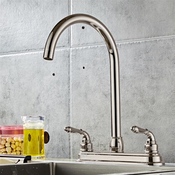 2-handle Kitchen Fixed Faucet