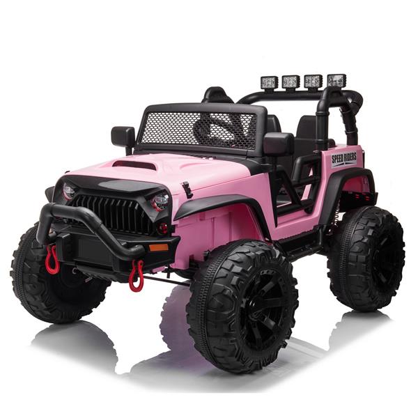 12V Ride On Car Truck with Remote Control, 3 Speeds, LED Light