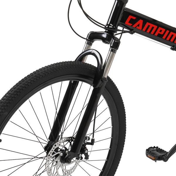 折叠山地车26寸21速黑色(AM 禁售)-12