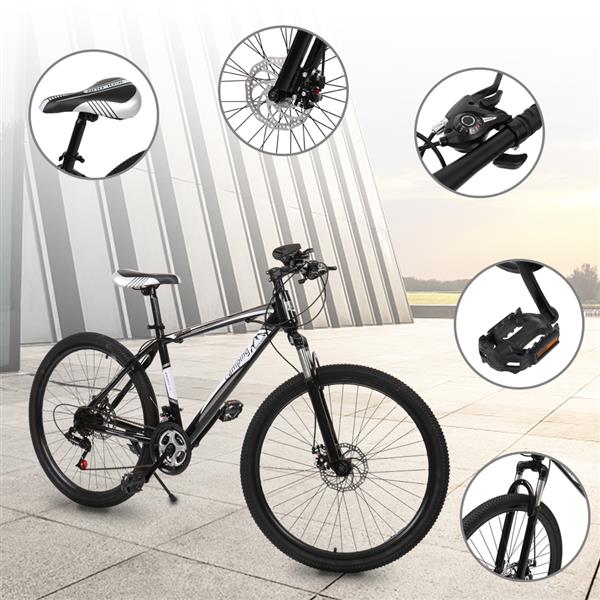 26-Inch 21-Speed Olympic Mountain Bike Black And White （Do not sell on Amzaon）