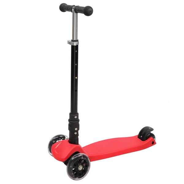 Foldable Three Wheel Scooter Red